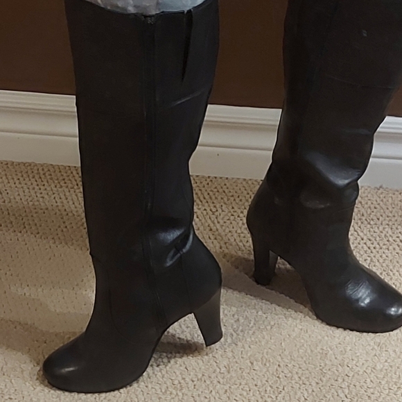 Leather Wide Calf/Width Tall Boots - Picture 8 of 9